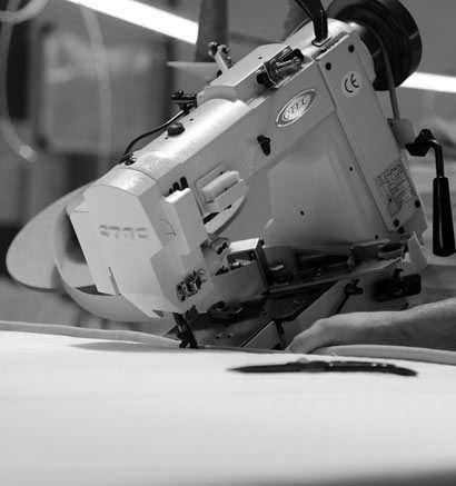 Tape edging of mattress